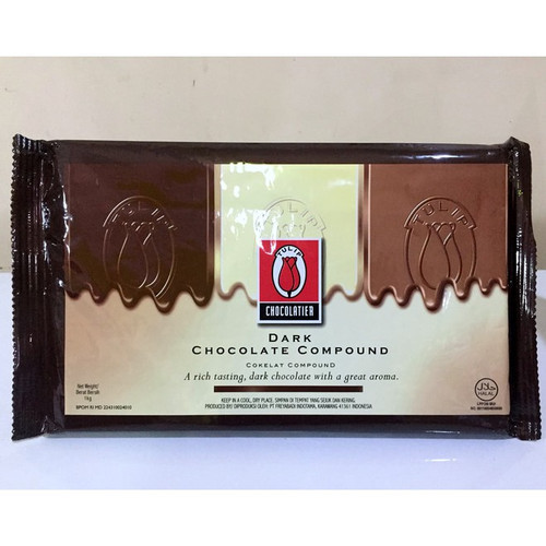 Jual Tulip Dark Chocolate Compound 1kg Dark Coklat 1 Kg Shopee