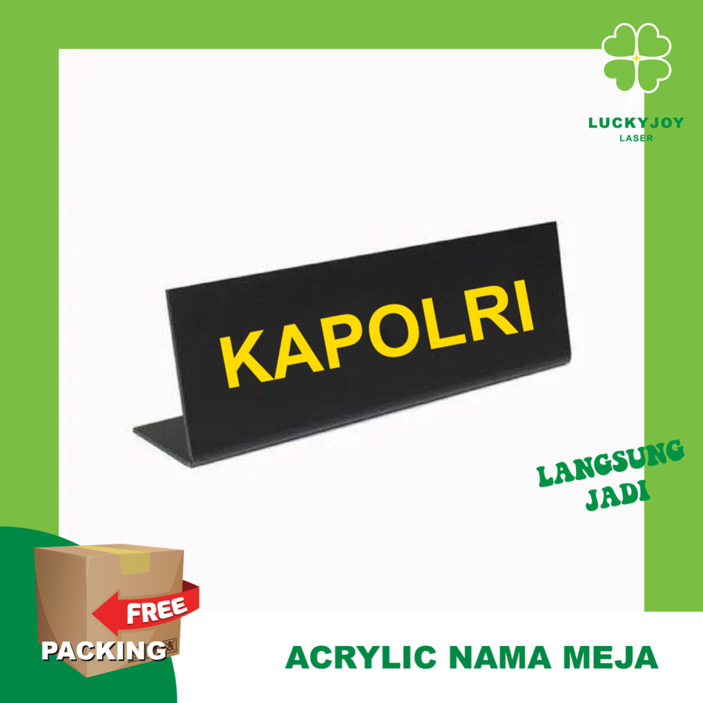 Jual Papan Nama Meja Akrilik Sign Acrylic Table Desk Name Direktur