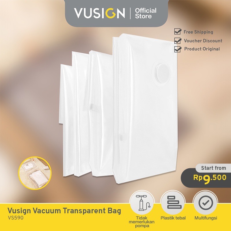 Jual Vusign Vacuum Transparent Compression Bag Vacum Bag Travel