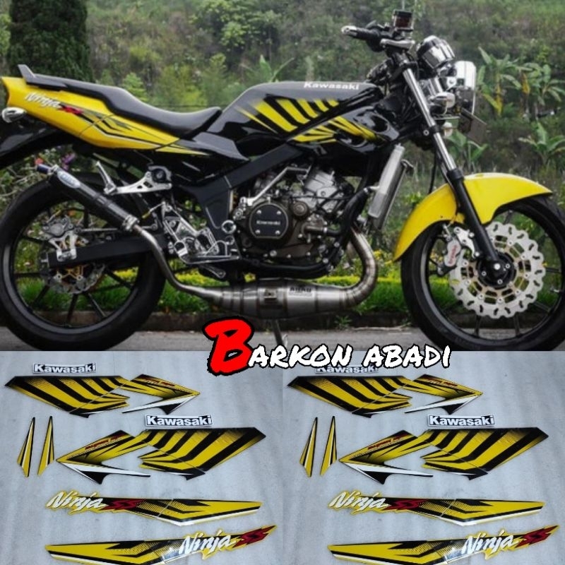 Jual Striping Stiker Ninja Ss Zebra Warna Kuning Metalik