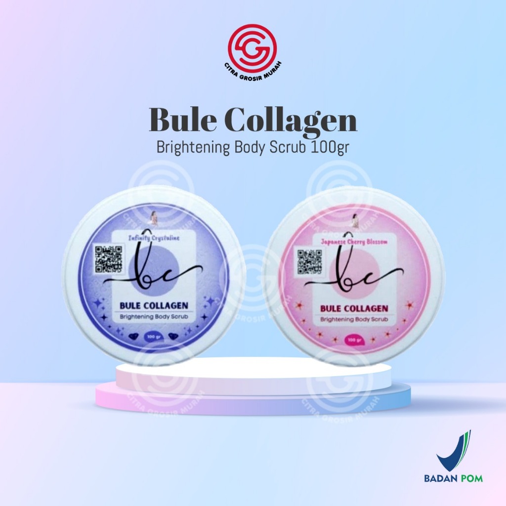 Jual Bule Collagen Brightening Body Scrub 100gr Shopee Indonesia