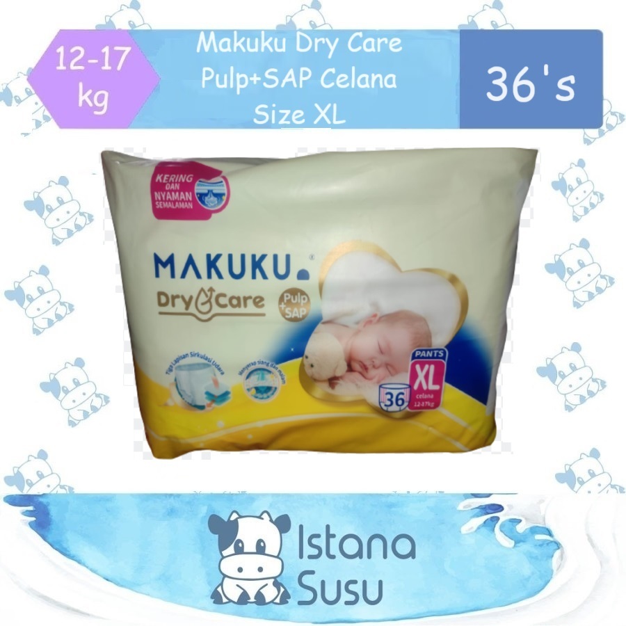 Jual Makuku Dry Care Pulp SAP Perekat Celana Ukuran Besar Size NB S