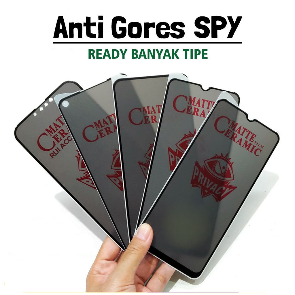 Jual Anti Gores Anti Spy Oppo A3s Oppo A1k Oppo F7 Bahan Ceramic