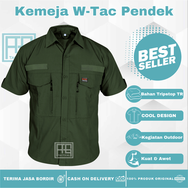 Jual Kemeja Tactical W TAC Lengan Pendek Big Size Shopee Indonesia