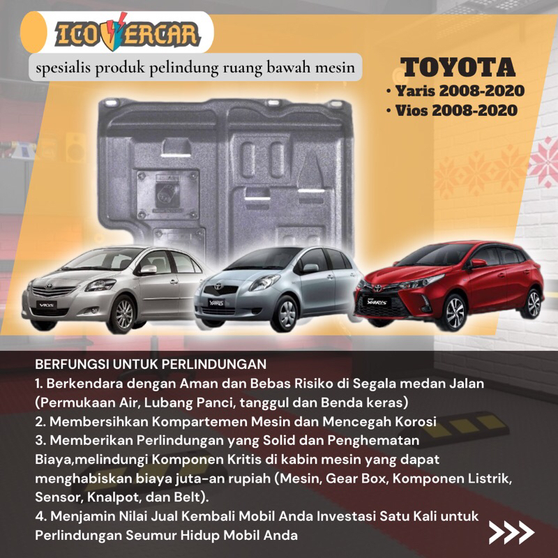 Jual Cover Engine Pelindung Bawah Mesin Toyota Vios Yaris