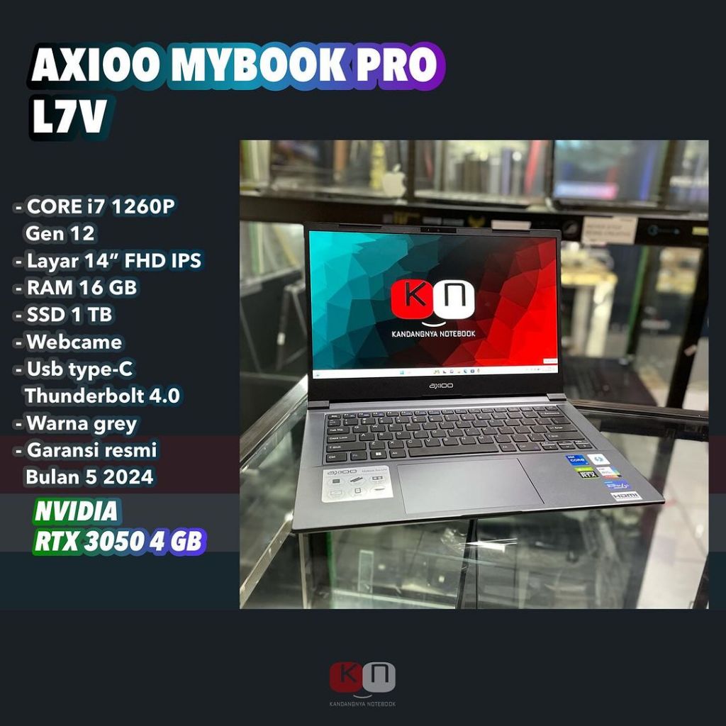 Jual Axioo Mybook Pro L V Core I P Nvidia Rtx Gb Ram Gb Ssd