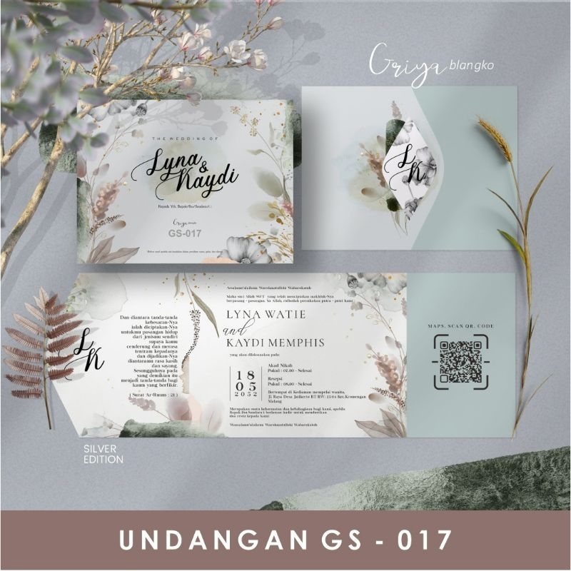 Jual Undangan Griya Silver Undangan Wedding Undangan Pernikahana