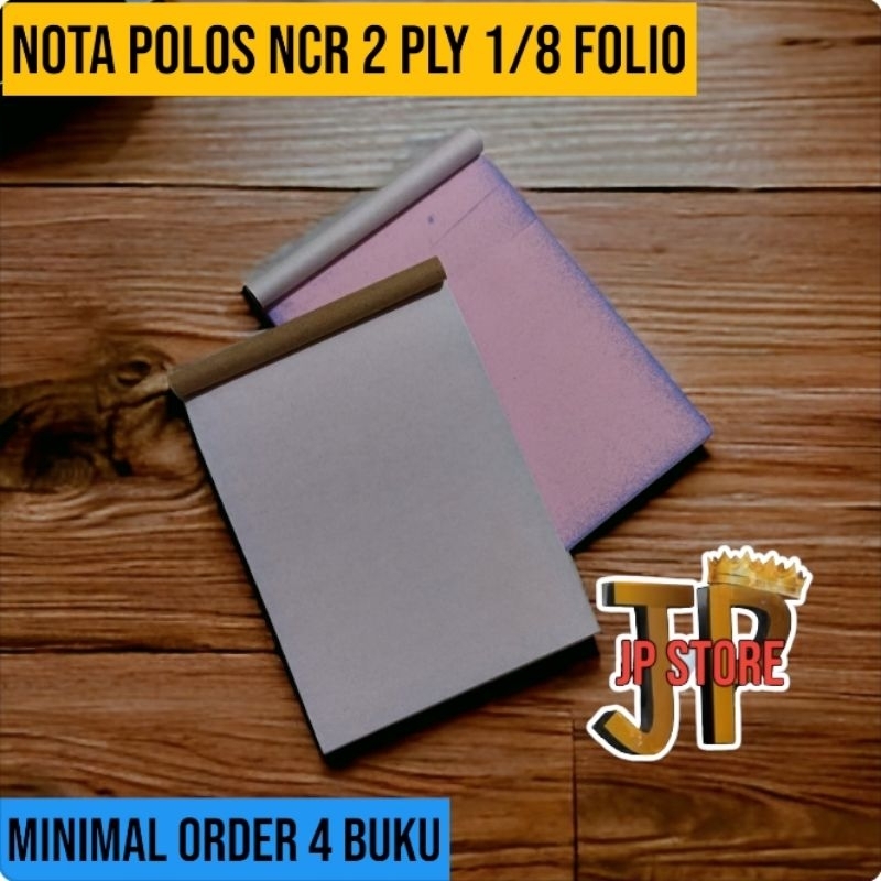 Jual Buku Nota Ncr Polos Folio Ply Rangkap Putih Merah