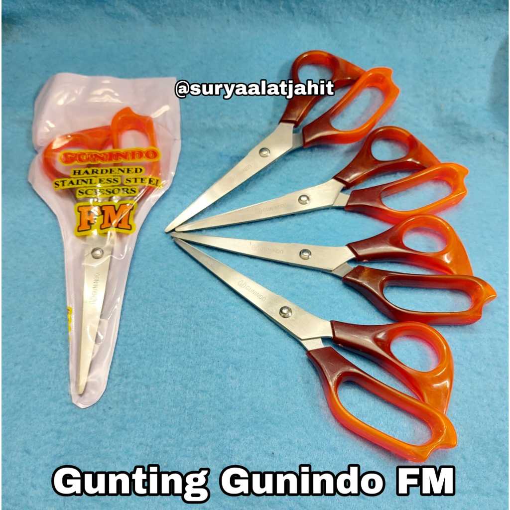 Jual Gunting Gunindo FM 17cm Coklat Stainless Steel Rp 11 500 1pcs