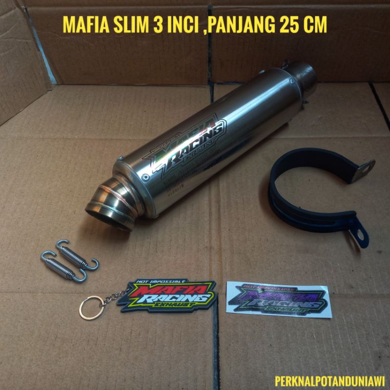 Jual Silincer MAFIA Racing Exhaust Model Slim 25 Cm Shopee Indonesia