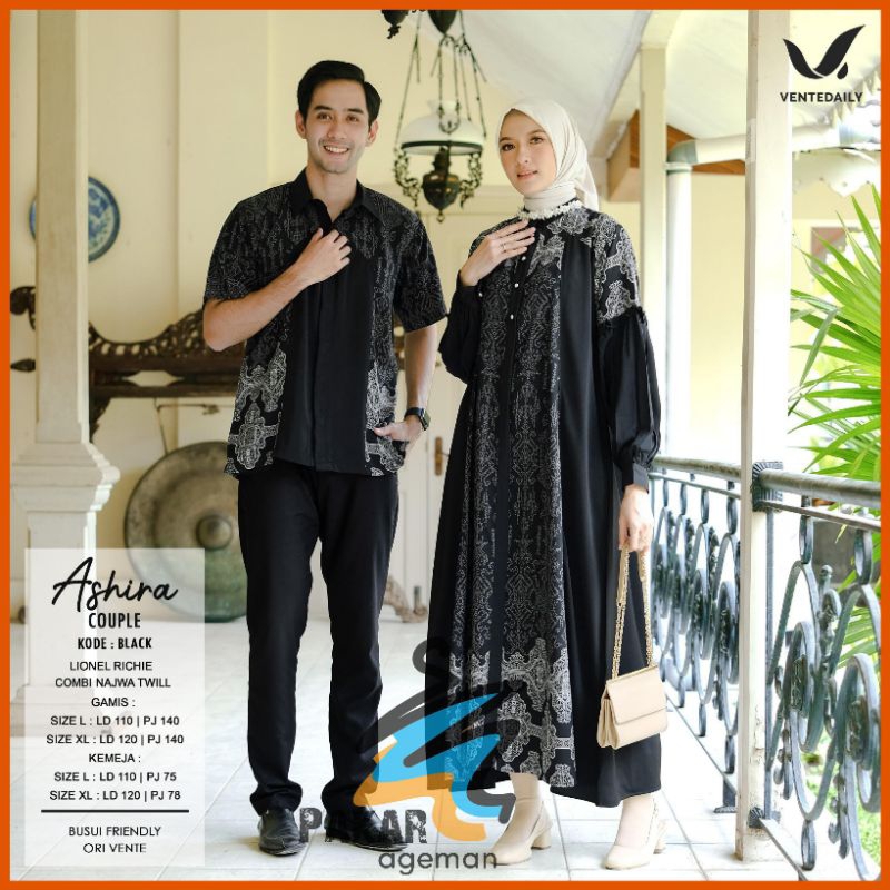 Jual Vente Daily Ashira Couple Gamis Kurta Sarimbit Kondangan Lebaran