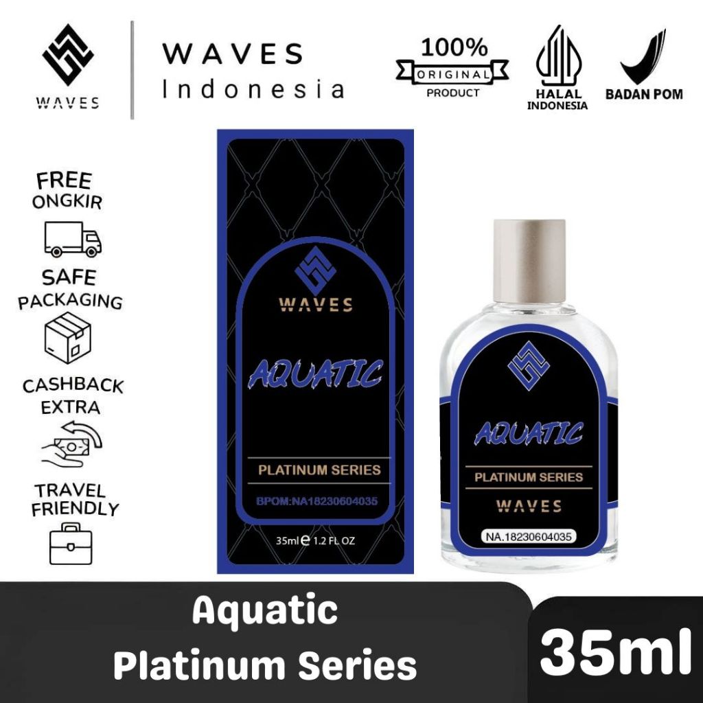 Jual Waves BPOM PARFUM WAVES AQUATIC LE LABO 35ML PLATINUM SERIES