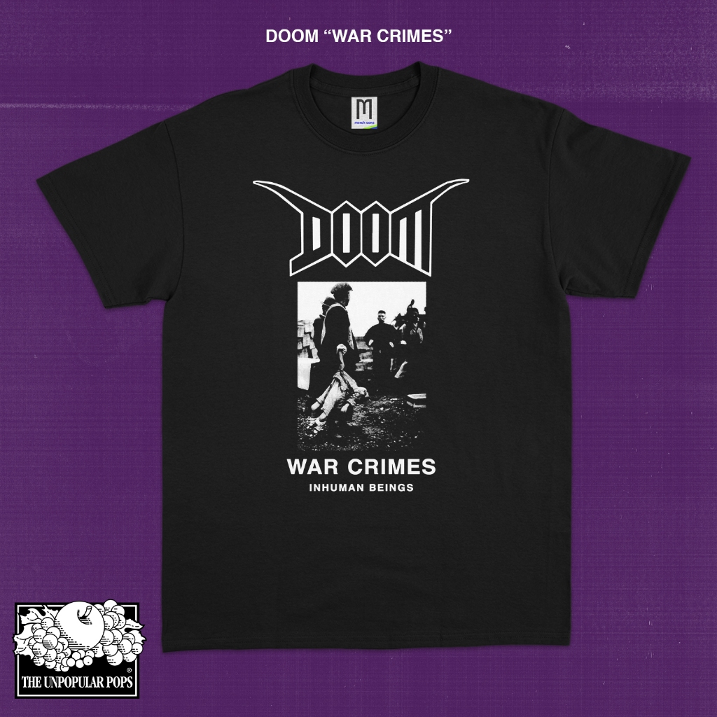 Jual Kaos Baju Band Hardcore Punk DOOM War Crimes Shopee Indonesia