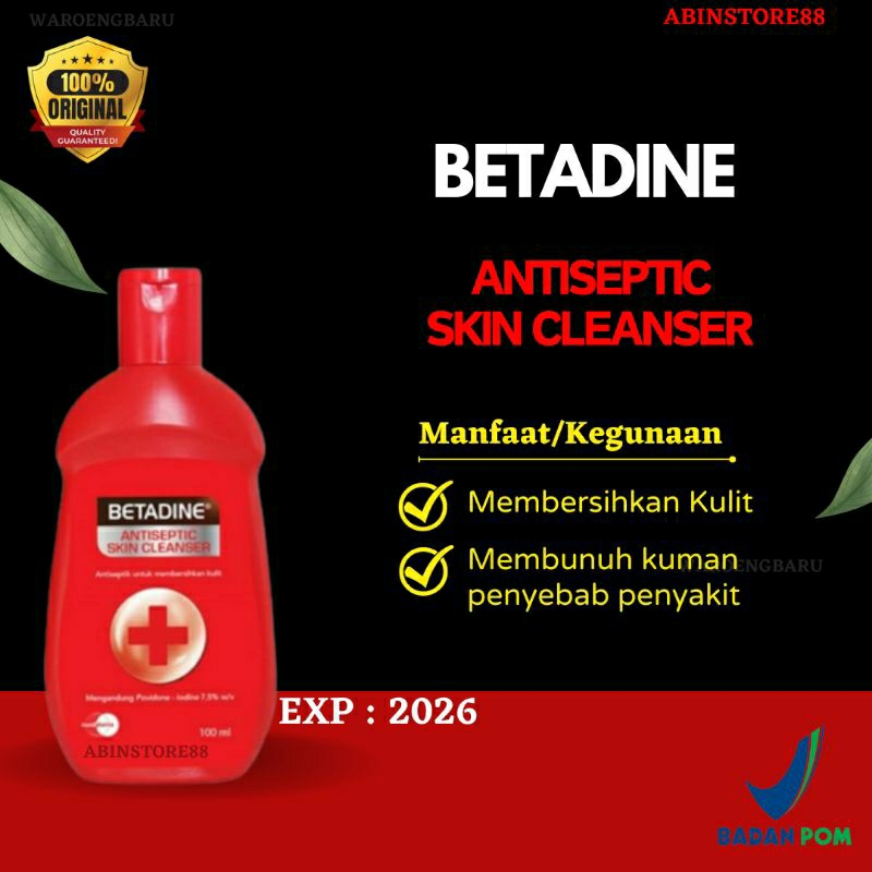 Jual Betadine Antiseptic Skin Cleanser Ml Sabun Mandi Cair Shopee