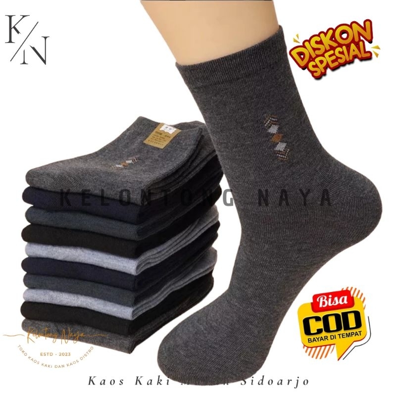 Jual Kaos Kaki Kerja Kantoran Motif Dan Polos Panjang Shopee