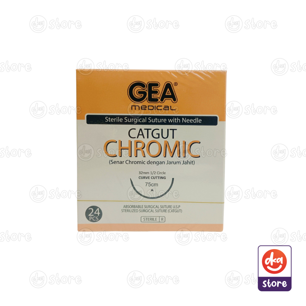 Jual Catgut Gea With Needle Benang Jahit Chromic Benang Jahit Plain