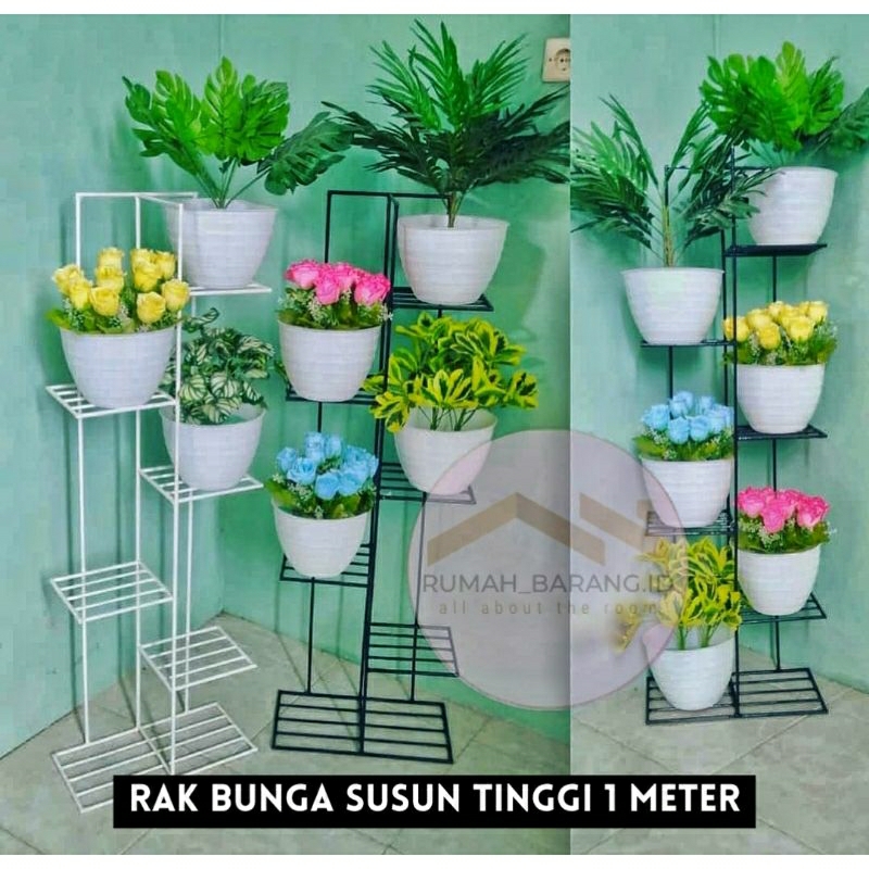 Jual STANDING POT SUSUN 5 RAK BUNGA POT BUNGA BESI 6MM RAK BUNGA