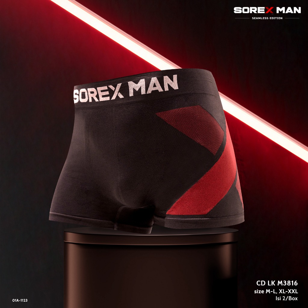 Jual Sorex Man Celana Dalam Pria Boxer Sport Isi Pcs Sorex Cd