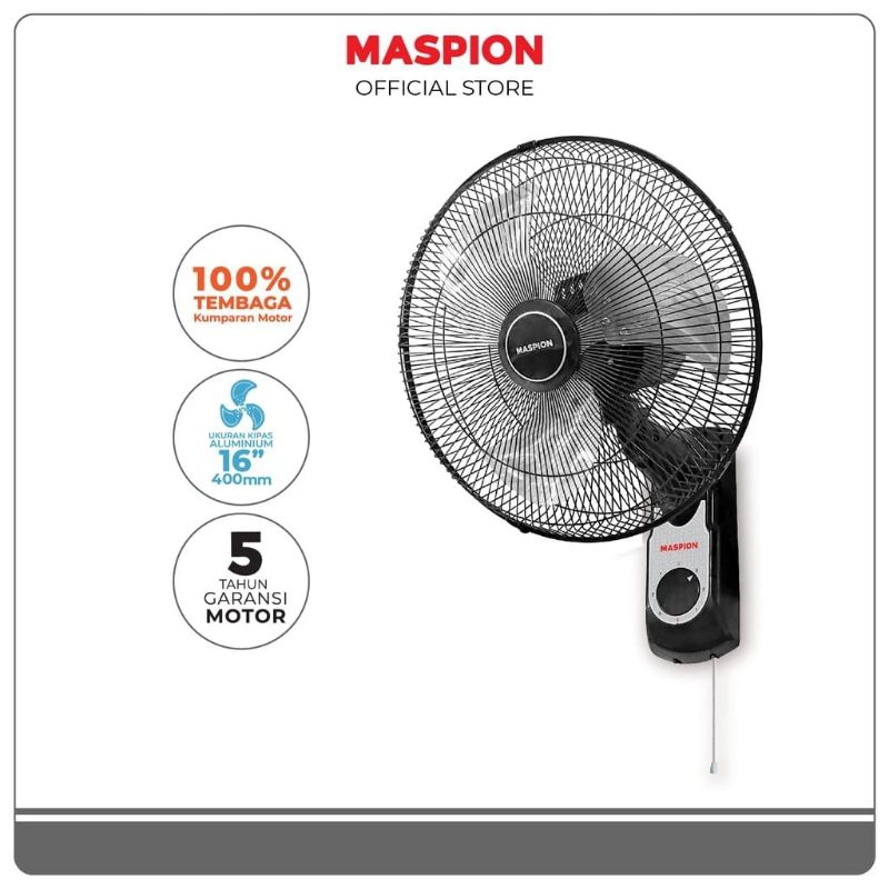 Jual Kipas Angin Dinding 16 MASPION Baling Besi MWF 1609 K Wall Fan