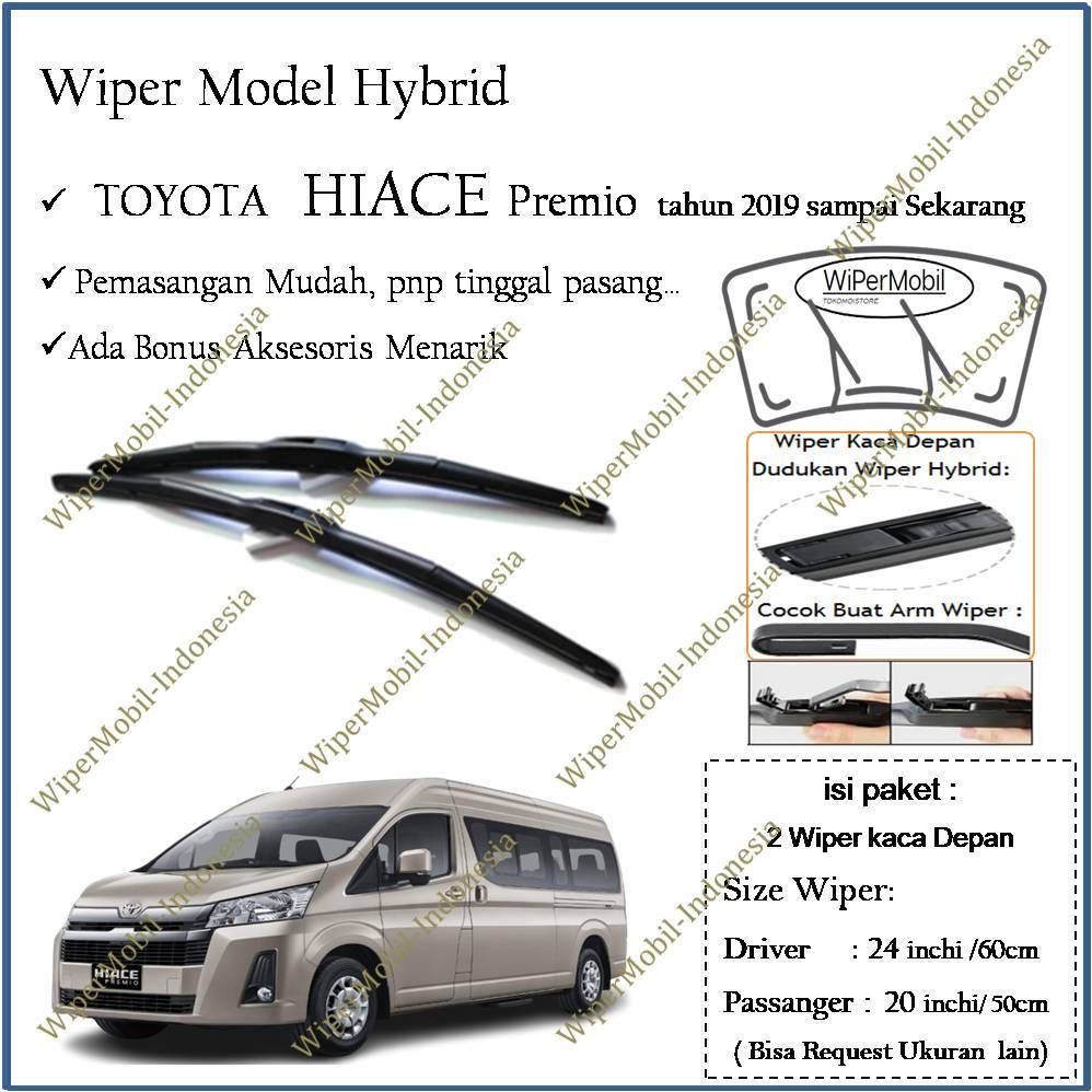 Jual Wiper Hybrid Kaca Mobil Toyota Hiace Premio