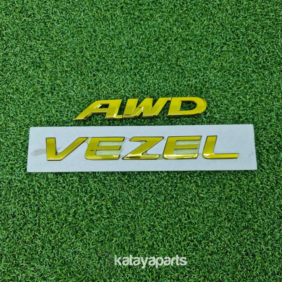 Jual Gold Emblem Honda Vezel HRV AWD Original Honda Shopee Indonesia