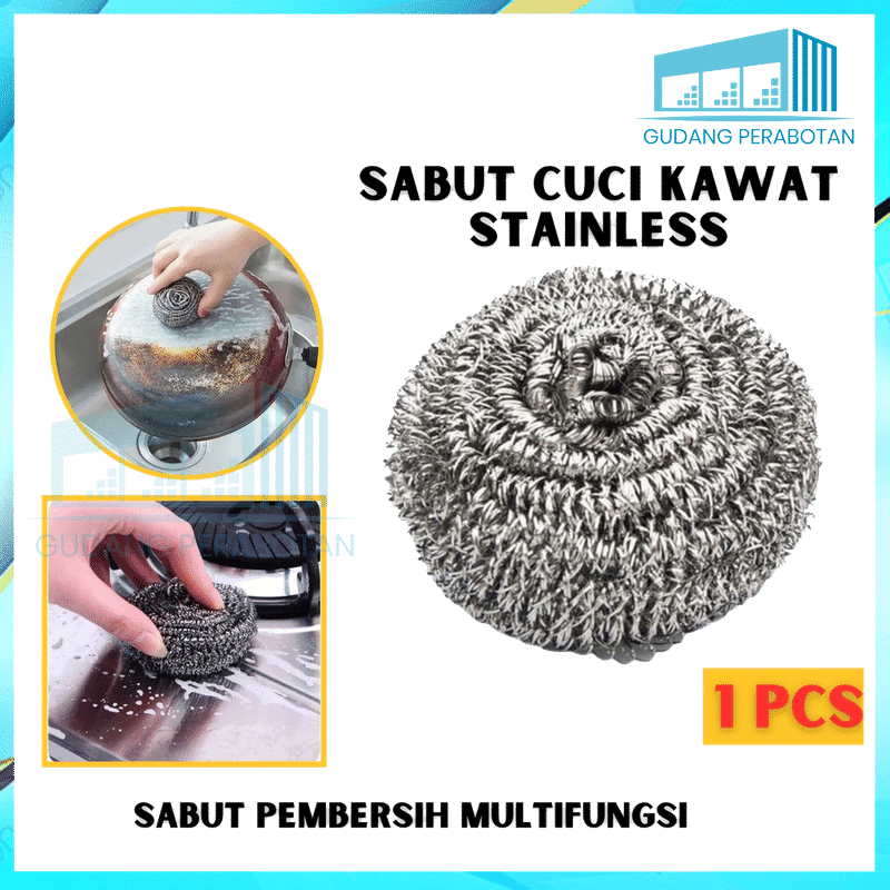 Jual GP Sabut Cuci Kawat Stainless Baja Besi Gosok Panci Piring Anti