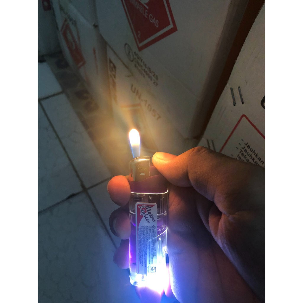 Jual Mancis Korek Api Gas Metro Lighter In Magnet Senter F Sni