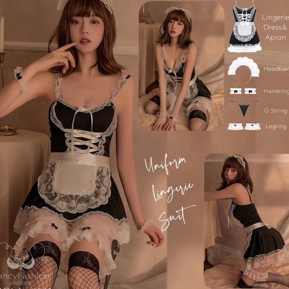 Jual Sl Lingerie Sexy Cosplay Maid Uniform Sexy Lingerie Cosplay