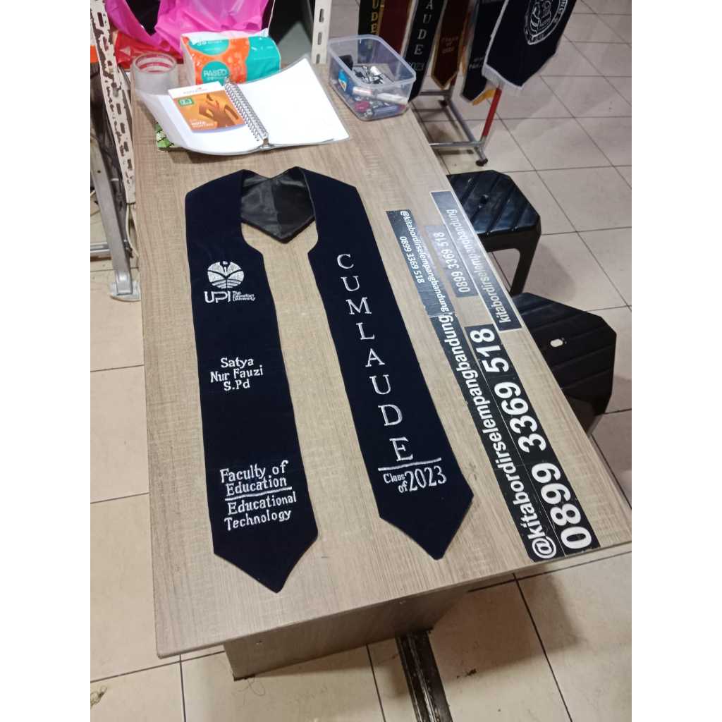 Jual 1 HARI JADI Selempang Wisuda Leher V Shopee Indonesia