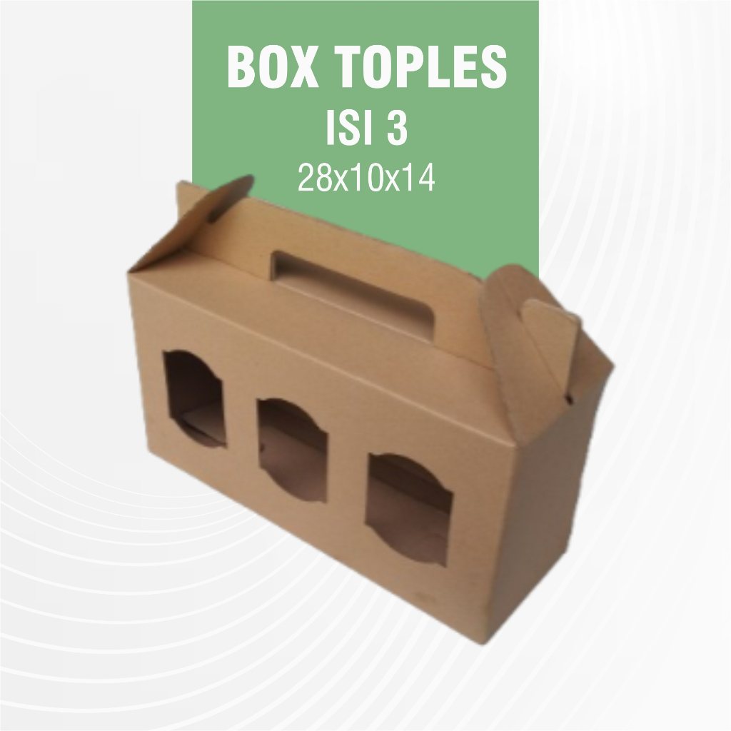 Jual Box Toples Tabung Isi 3 Uk 28x10x14 Box Kue Kering Dus Hampers Box