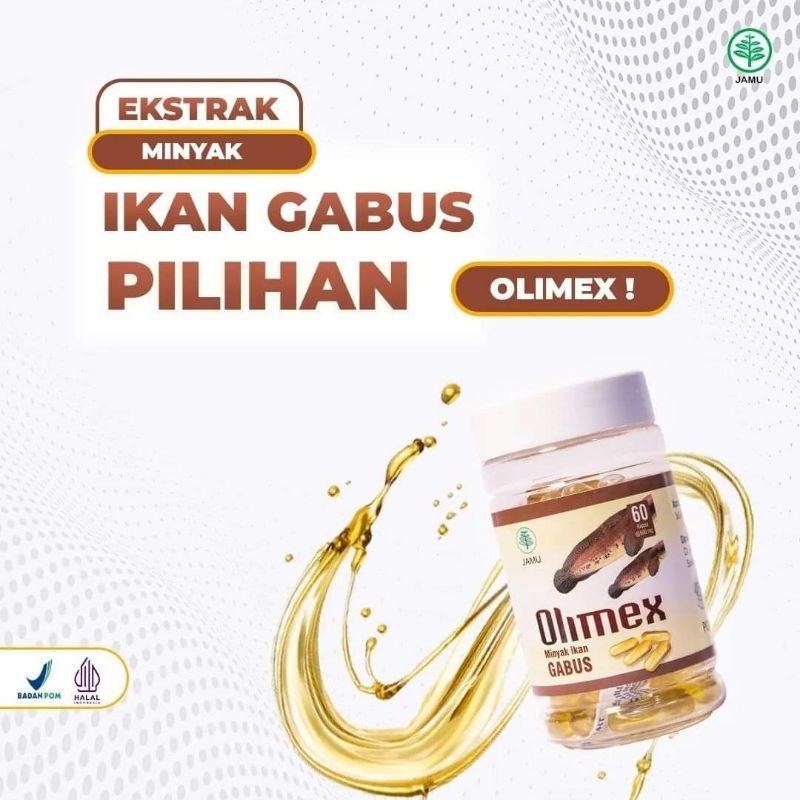 Jual Olimex Kapsul Ikan Gabus Obat Herbal Luka Pasca Operasi Tinggi