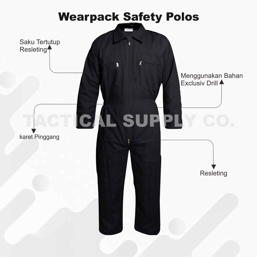 Jual Tactical Supply Co Wearpack Safety Polosan Coverall New Seragam