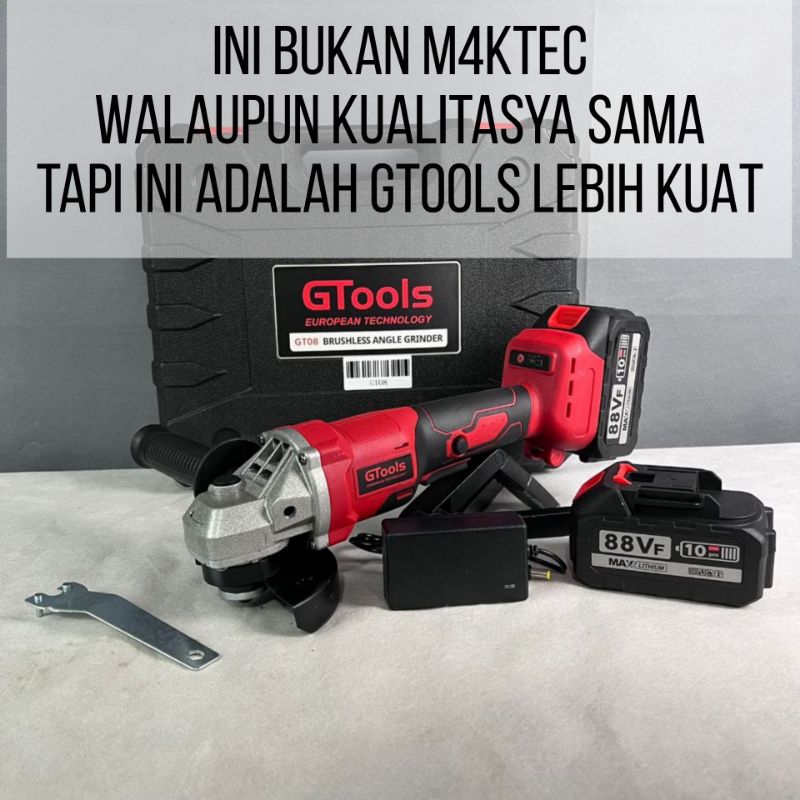 Jual GARANSI 3THN Gerinda Baterai GTOOLS EROPA GT08 GARANSI RESMI