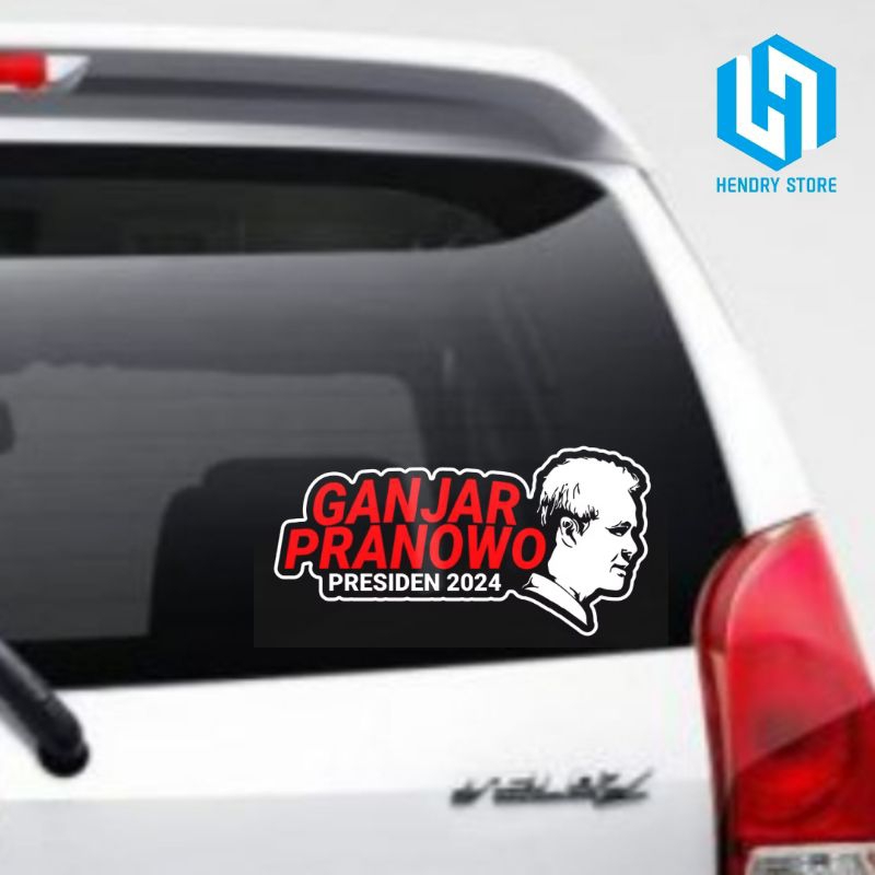 Jual STICKER GANJAR PRANOWO PRESIDEN 2024 STIKER CUTTING CAPRES