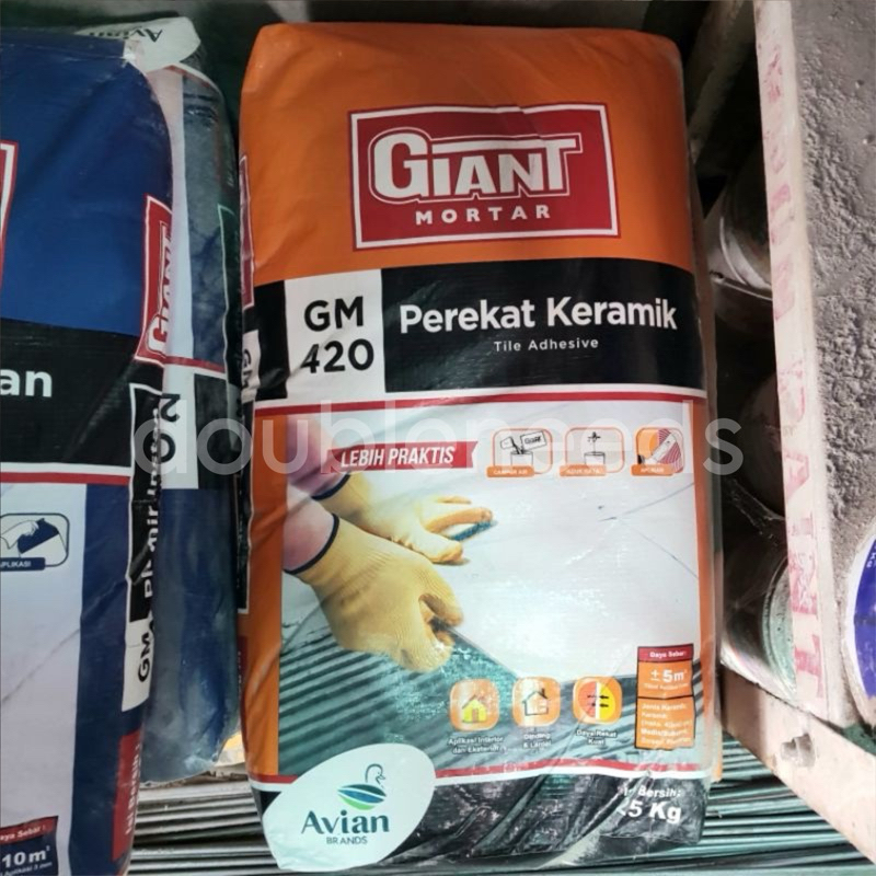 Jual GM 420 SEMEN PEREKAT KERAMIK 1SAK 25KG Shopee Indonesia