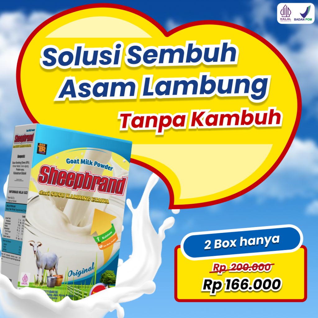 Jual Paket Sedang Box Sheepbrand Susu Kambing Etawa Bubuk Original