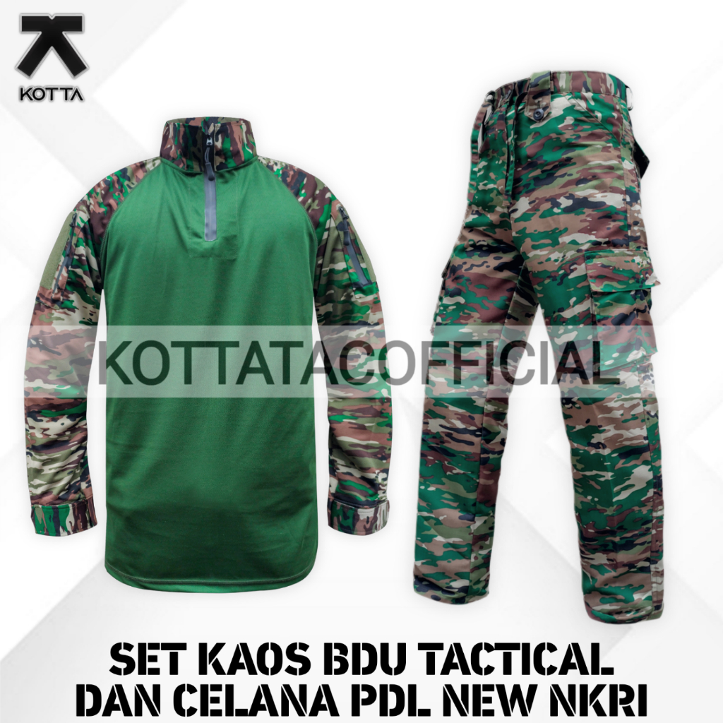 Jual SATU SET SETELAN BAJU KAOS BDU CELANA LORENG NKRI TERBARU KAOS