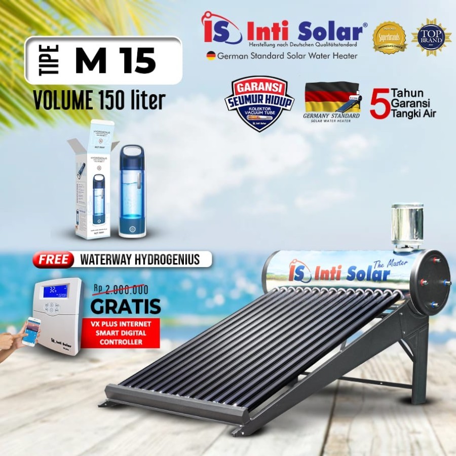 Jual Inti Solar M15 Intisolar Master15 Pemanas Air Tenaga Matahari