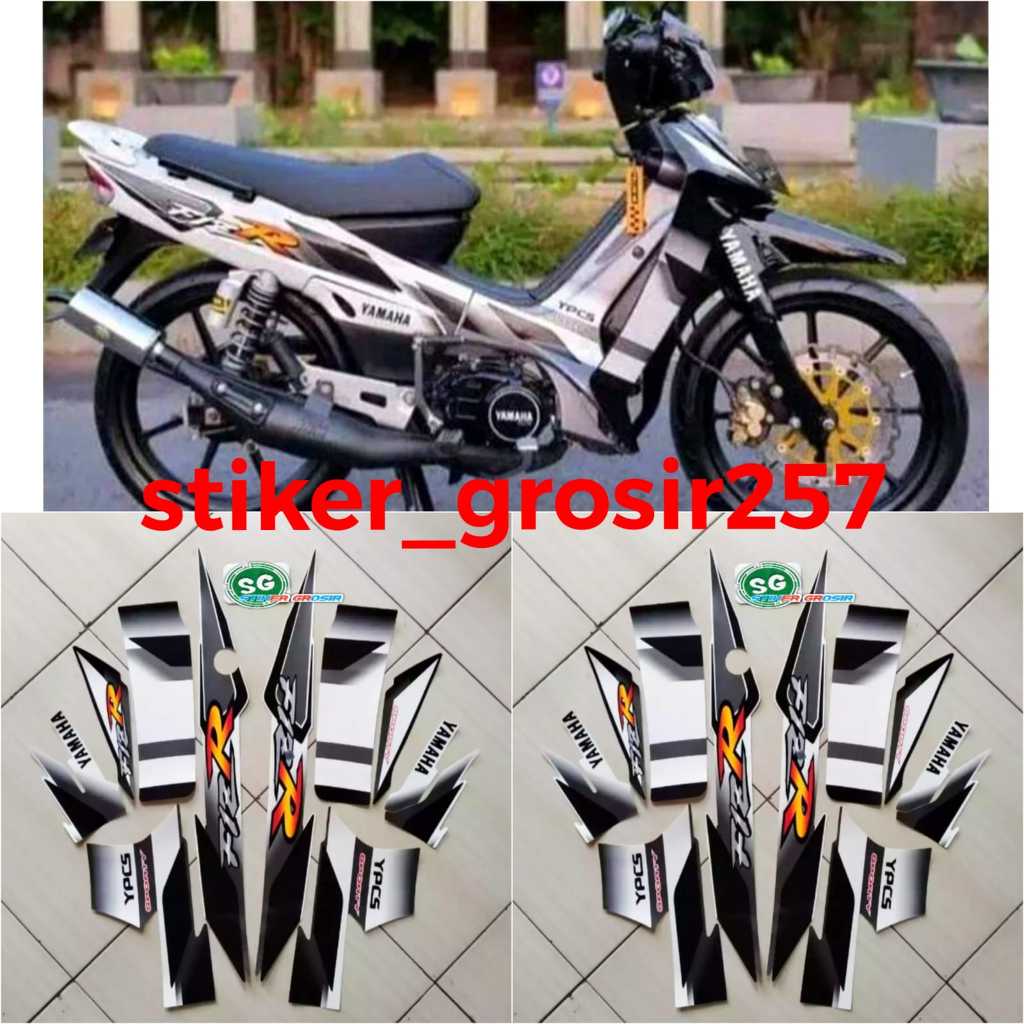 Jual Striping Sticker Motor Stiker Lis Body F Zr Fiz R Putih