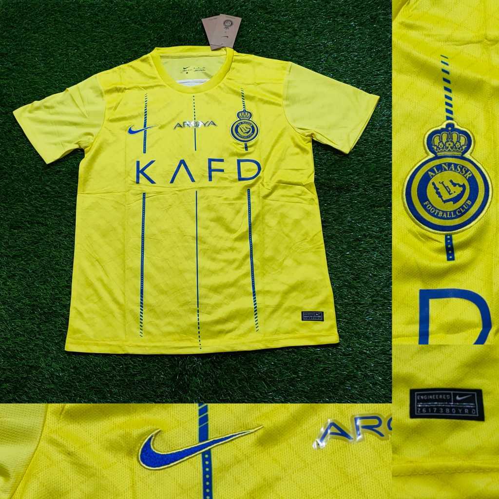 Jual Jersey Al Nassr Home 2023 2024 Jersey AL NASSR HOME Terbaru 2023