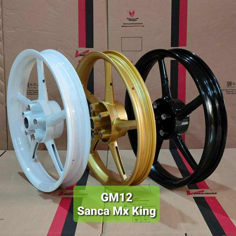 Jual Velg Vrossi Rc Sanca Mx King Black Putih Gold Shopee Indonesia