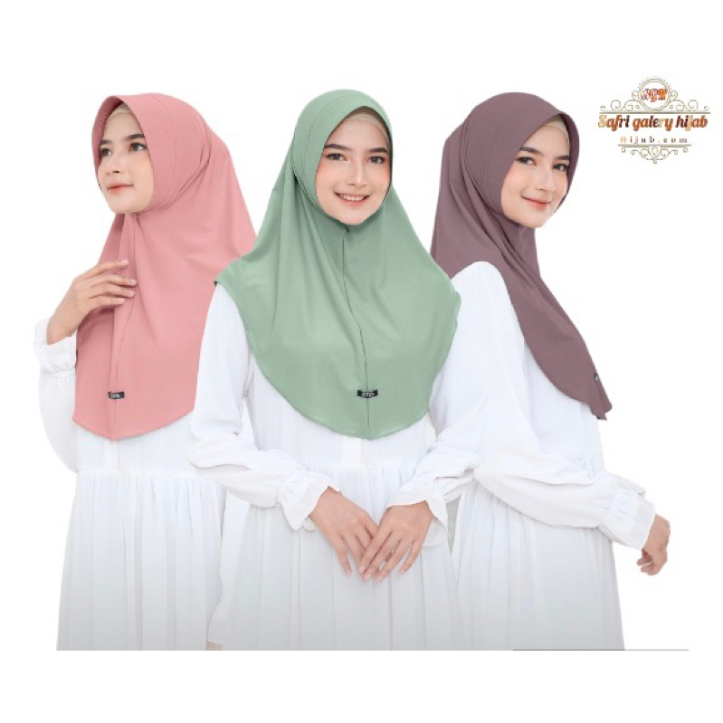 Jual HIJAB KHIMAR PINGUIN JERSEY PREMIUM Shopee Indonesia