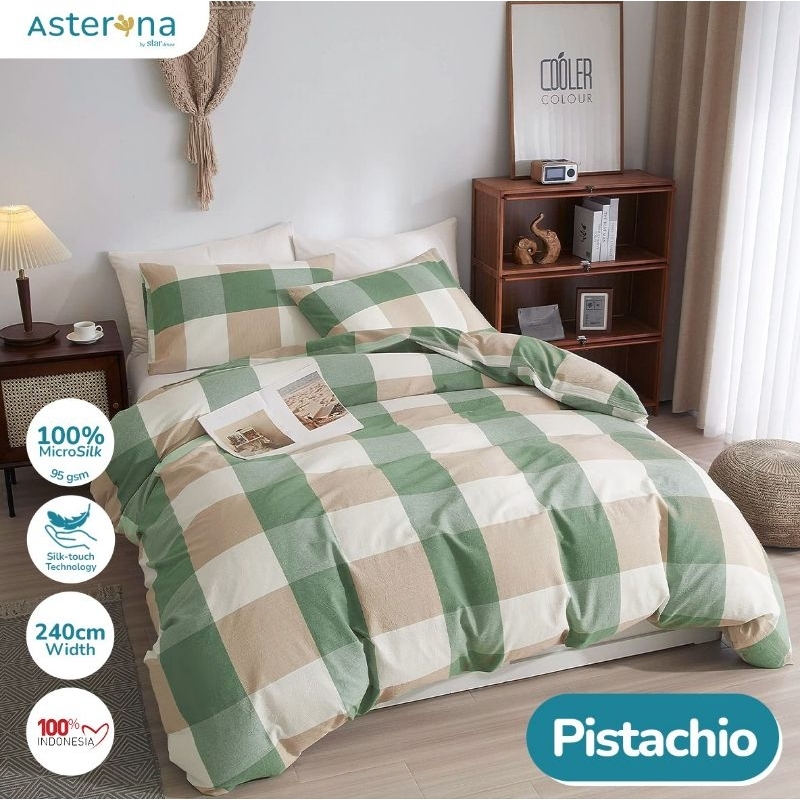 Jual BEDCOVER SET Motif Aesthetic Dan Sprei Sudut Karet Dan Sarung