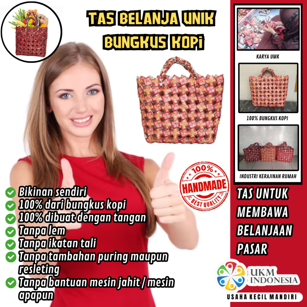 Jual Tas Anyam Unik Bungkus Kemasan Kopi Jinjing Untuk Membawa