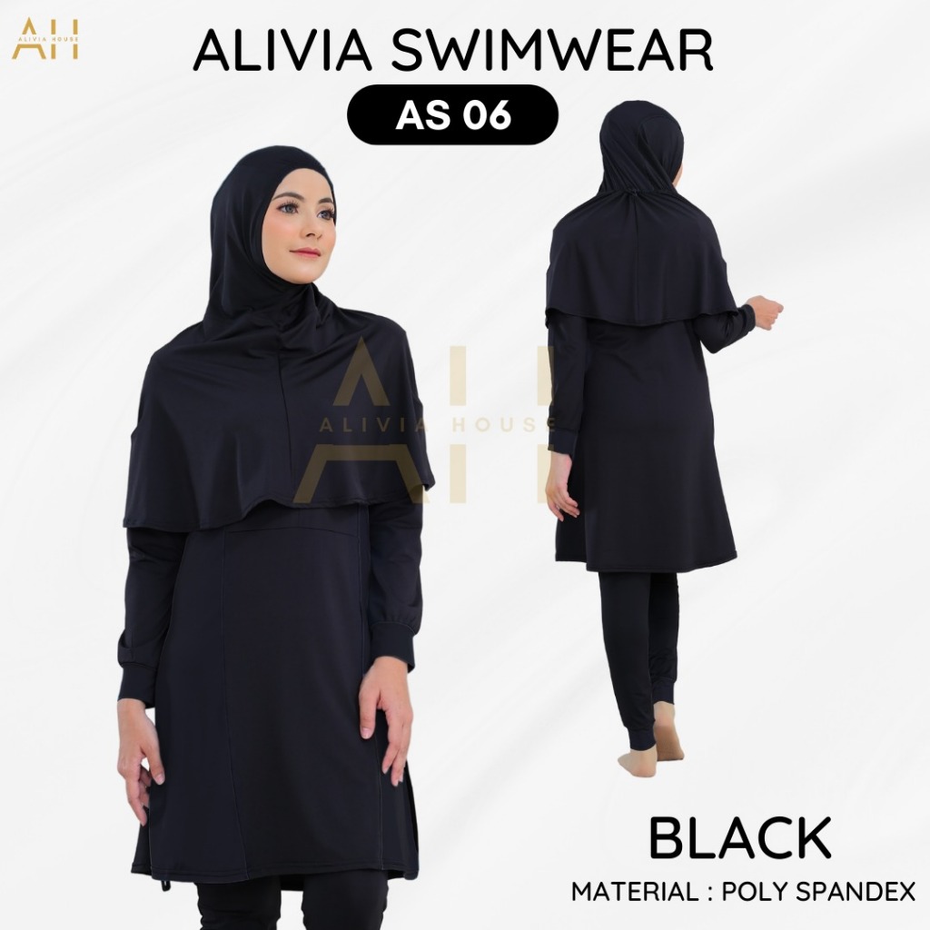 Jual Alivia Swimwear AS06 Baju Renang Muslimah Syari Dewasa Wanita