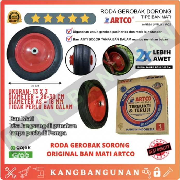 Jual RODA GEROBAK SORONG BAN MATI ARTCO Shopee Indonesia