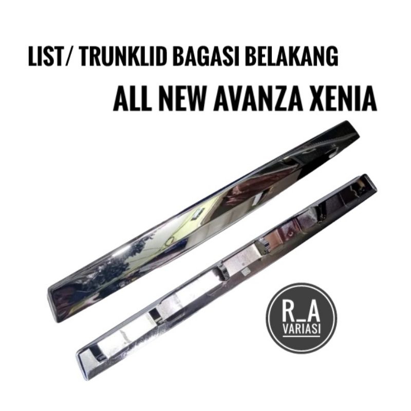 Jual List Chrome Trunklid Trunk Lid Bagasi Belakang All New Avanza