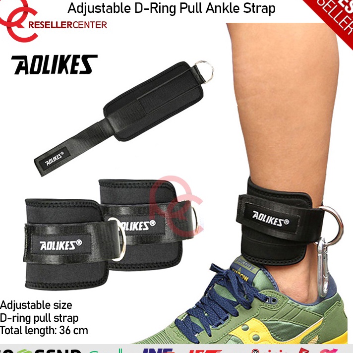 Jual Murah Banget Ankle Strap Fitness Gym Adjustable D Ring Pull