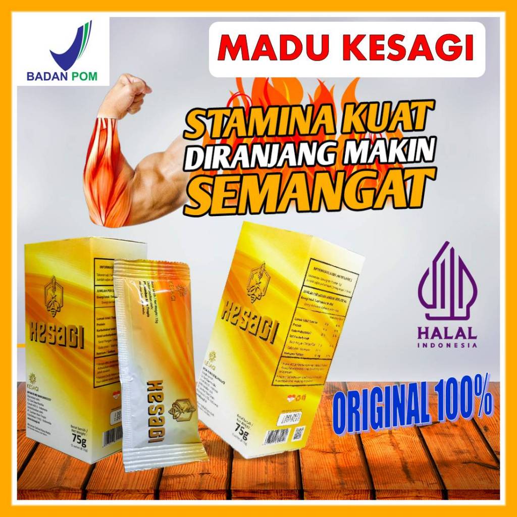 Jual KESAGI MADU SERBUK ORIGINAL Suplemen Stamina Pria Perkasa Asli