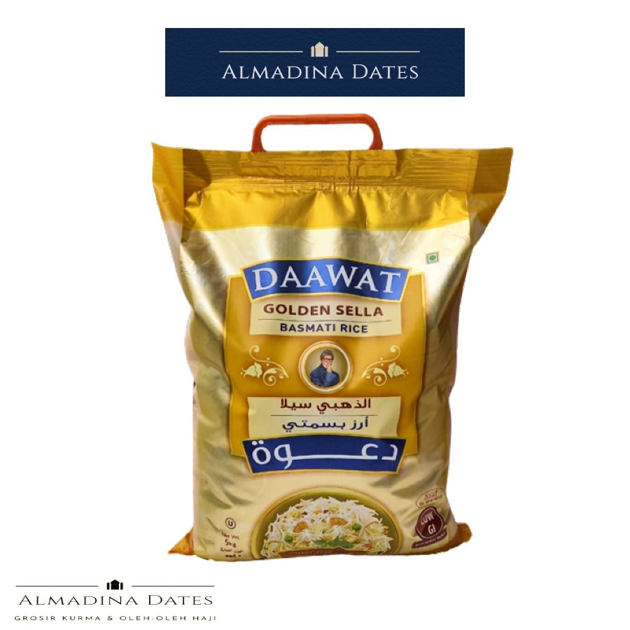 Jual BERAS BASMATI GOLDEN SELLA DAAWAT PREMIUM EXTRA LONG 5KG Shopee